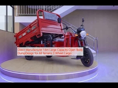 Nhà sản xuất trực tiếp 1,6m Capacity lớn cơ thể mở DumpDesign cho tất cả các địa hình 3 bánh xe