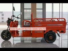 Xe ba bánh điện với đường sắt an toàn gấp ghế sau