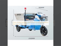 Trang web xây dựng phun nước ba bánh với xe tải làm sạch áp suất cao thành phố