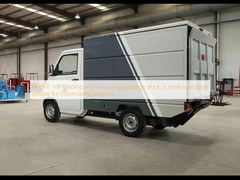 Xe tải rác tự tải và dỡ rác điện, một xe vệ sinh nhỏ cho tài sản cộng đồng