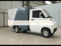 Xe ba bánh xe điện 500LABS xe thu gom và phân loại chất thải bằng thùng nhựa