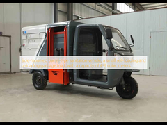 Xe vệ sinh loại thùng gắn bên, một xe tải rác tự tải và thả nhỏ với dung lượng 4-8 mét khối