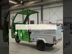 Xe vệ sinh để vận chuyển rác trong khu dân cư, chẳng hạn như xe tải rác ba bánh